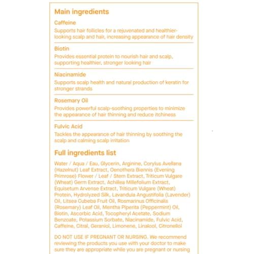 SpoiledChild A22 Biotin Boost Hair + Scalp Serum - Biotin, Niacinamide, Rosemary Oil - Hair Growth, Thickening & Scalp Health - Vegan & Paraben-Free - 50 ml Refill Capsule