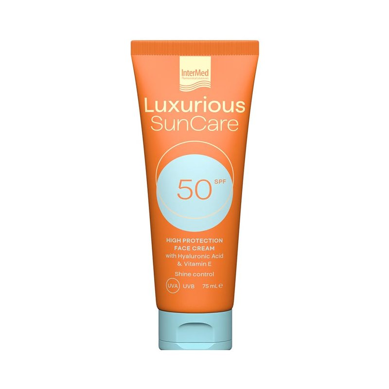 Intermed Luxurious SUN Care Face Cream Spf50 with Hyaluronic Acid 75ml