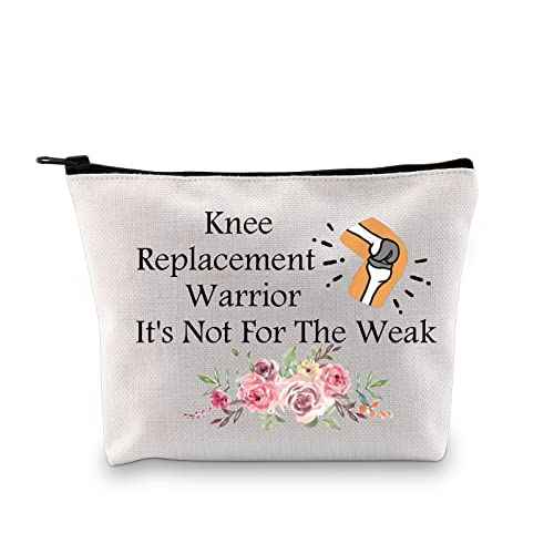 PXTIDY Knee Replacement Warrior Gift Knee Surgery Recovery Cosmetic Bag Joint Arthroplasty Warrior Mom Wife Gift Orthopaedic Toiletry Pouch