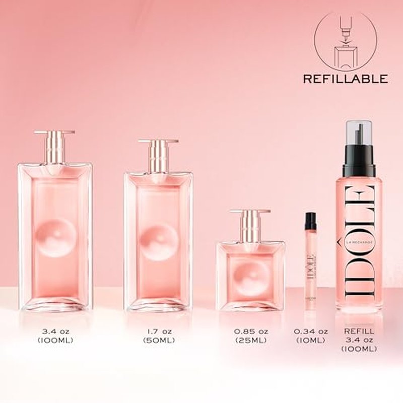 Lanc?me Id?le Traveler Gift Set - Id?le Eau De Parfum Spray 0.85 fl. Oz, Travel size Id?le Eau De Parfum Spray 0.34 fl. Oz, Flutter Extension Mascara 0.06 fl. oz. - Limited Edition