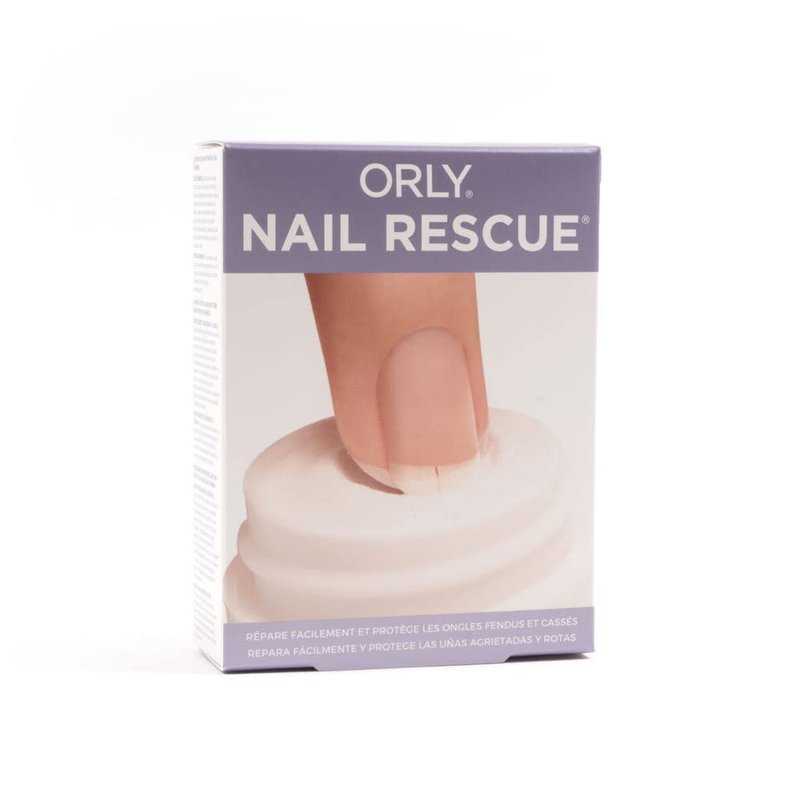 ORLY Nail Rescue Kit - Repair Cracked & Broken Nails | Compact Brush-On Glue, Repair Powder & Buffer for Flawless Finish