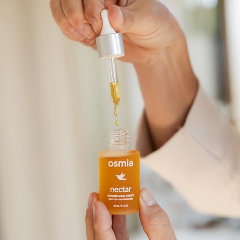 Osmia Skincare - Natural Nectar Nourishing Drops | Pumpkin, Prickly Pear, Rosehip Seed, + Safflower Oils | Fortify, Soften, Soothe | Clean Beauty For Healthy Skin (1 fl oz | 30 ml)