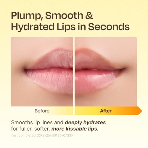 Celladix Overnight Lip Plumping Mask with Banana PDRN ? Pudding-Like Melting Balm Texture, Vanilla Scent ? Hydrating & Mild Plumping Treatment for Kissable Lips with Honey & Collagen, 0.5 Fl oz