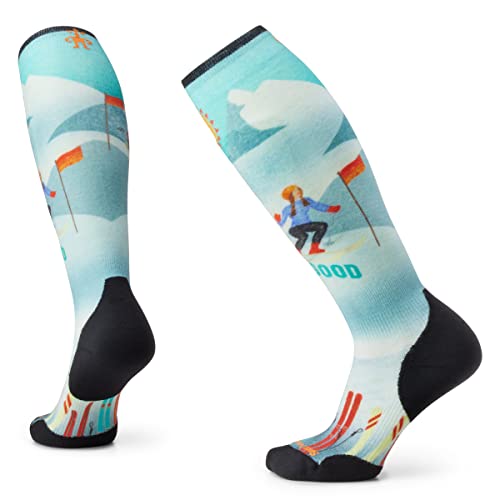 Smartwool Women's Ski Targeted Cushion Snow Bunny Print Otc Capri L