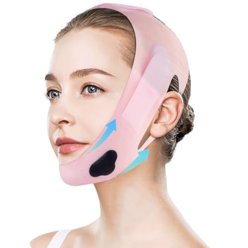 Double Chin Reducer,Chin Strap for Double Chin for Women, Face Lift Tape Improve Double Chin,23-27 Inches Upgrated V-silicone Soft Silicone Chin Strap