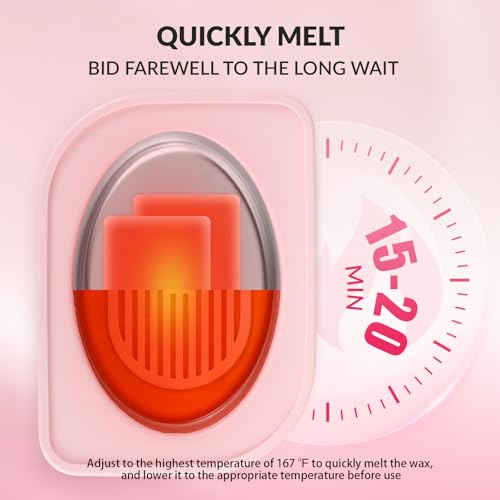 BAOSHISHAN Paraffin Wax Machine for Hand and Feet, 3500ml Hand Wax Paraffin Machine with 5 Pack Refills, 4 Timer Setting Paraffin Wax Machine for Home Spa Moisturizing Arthritis