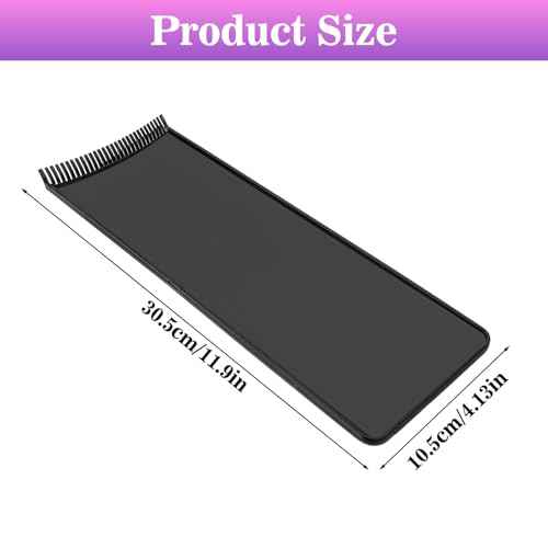 Highlighting Board, Balayage Board Hair Coloring Paddle Balayage Highlighting Boards with Teeth, Hair Dye Tools Highlighting-Paddle for Barber Salon Hairstylist Hair-Dying Tools (Black)