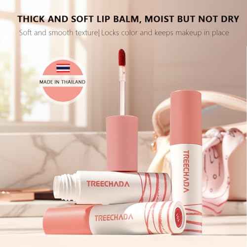 2pc Thailand Lipstick Set for Women, Lip Cream Long Lasting Waterproof with Velvet Matte & Soft Lightweight, Lip Mud Suitable for All Makeup Looks, Making You More Dazzling £¨Tangerine& Rose