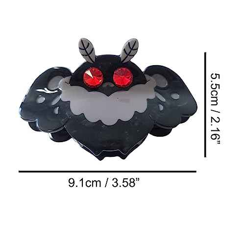Bat Claw Clip,Acetate Hair Clip,Small Hair Clips for Women, 1 Count (Pack of 1)