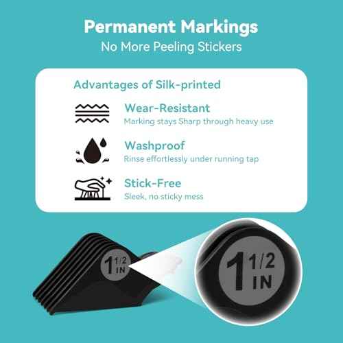 Clipper Guards Set 16 14 12 10 Compatible with Most Wahl Clippers, Clipper Guides Replacement - 1.25" to 2", 4 Piece Set, Black Color