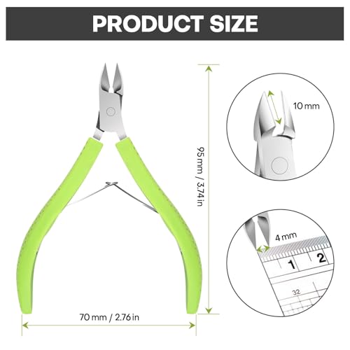 Cuticle Trimmer, Professional Nail Cuticle Cutter, Stainless Steel Cuticle Remover Nippers with Non-Slip Silicone Handle, Manicure Tools for Nail Care£¬Cuticle Clipper for Nails Dead Skin.