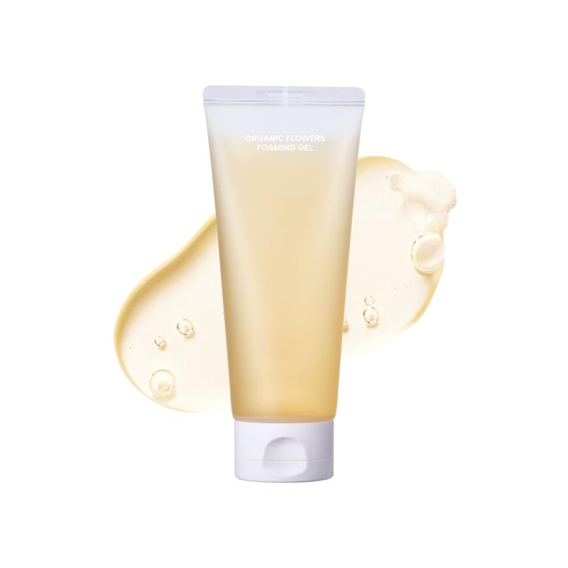 Whamisa Organic Flowers Foaming Cleansing Gel, Foaming Face Wash, Fermented Ingredient Formula for Gentle Wash, Pore Care, Hydrating, Korean Skin Care (150ml)