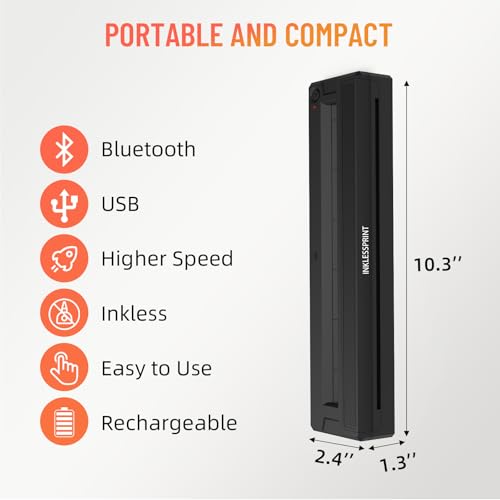 Tattoo Stencil Printer Machine for Tattooing, Portable Bluetooth Thermal Tattoo Transfer Printer for Tattoo Artists & Enthusiasts., Compatible with Android, iOS, Windows