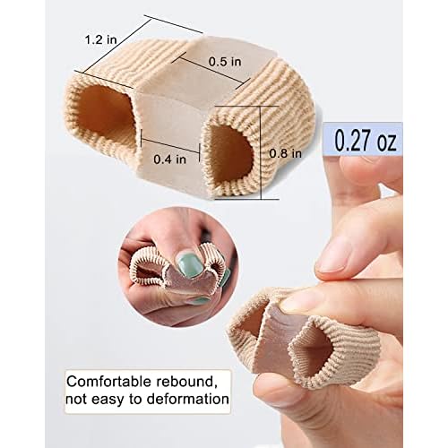Bunion Toe Separators for Overlapping Toes Women Men, Gel Toe Spacers Bunion Corrector with 2 Loops for feet, Hammer Toe Straightener(2PC)