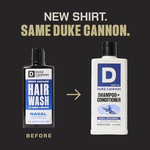 Duke Cannon Shampoo & Conditioner 3-Pack ? Sawtooth, Midnight Swim, Naval Diplomacy ? Premium Men¡¯s Hair Care, Invigorating Scents, Sulfate-Free, Natural Ingredients, Nourishing (14 oz)