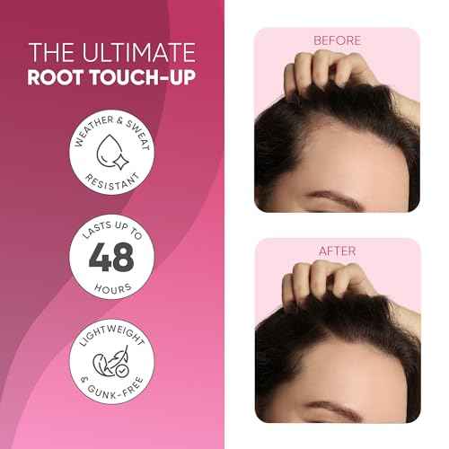 GBG Hairline Powder, Medium Blonde - 48-Hour Coverage Root Touch Up Powder for Bald Spots, Instant Hair Loss Concealer & Brightening Highlights - Hair Fillers for Thinning Hair for Women & Men, 4g