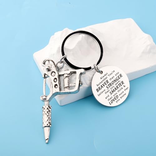 BNQL Tattoo Keychain Tattoo Gift for Tattoo Lover Gifts Tattooist Tattoo Artist Gifts Tattooer Gifts Tattoo Machine Keychain