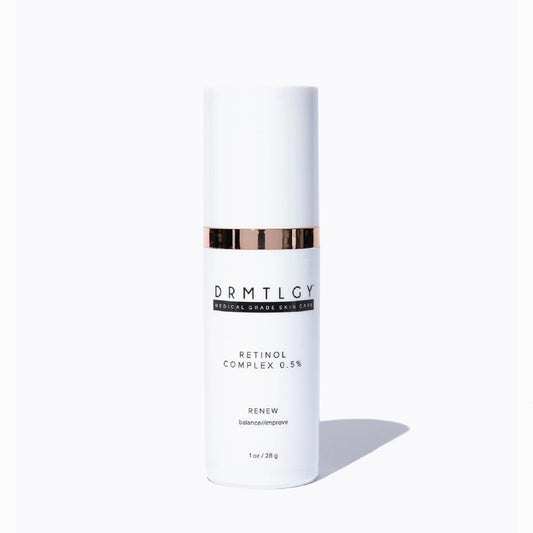 DRMTLGY 0.5% Retinol Serum for Face - Anti Wrinkle with Vitamin C and Vitamin E - Retin A Anti Aging Serum - Made in the USA 0.5% Resurfacing