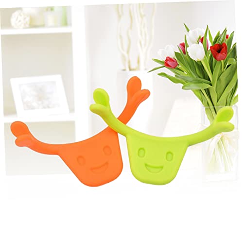 FRCOLOR 2pcs Smile Trainer Silicone Mouth Stretching Lifting Tool for Facial Muscles Edible Silicone Smile Brace for Daily Use