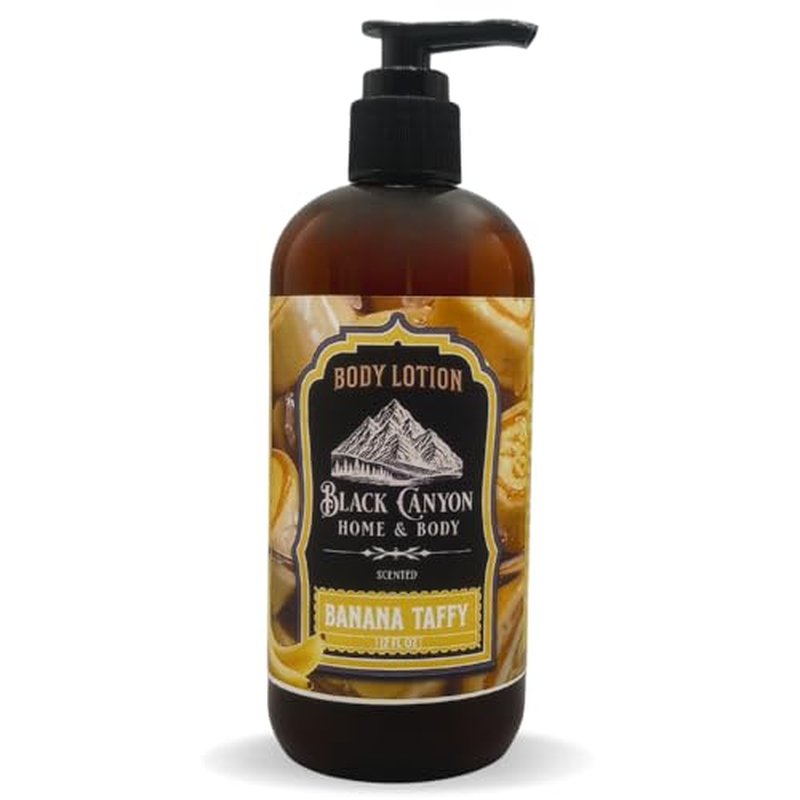 Black Canyon Banana Taffy Scented Body Lotion with Lanolin and Jojoba Oil, 12 Oz