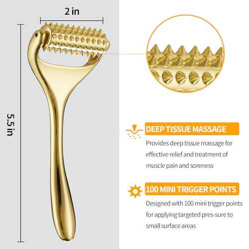 Running man Acupuncture Roller-Skin Care Face Massager, Face Acupressure Roller-Deep Tissue Massage Tool for Face, Massage Roller-Muscle Pain Relief and Musle Relaxation