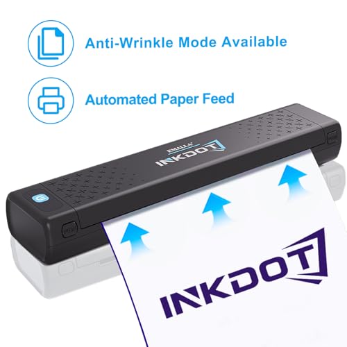 Emalla INKDOT Tattoo Stencil Printer, Bluetooth Thermal Printer Machine 203DPI High-Res Wireless Transfer Tattoo Machine Smart App Protable for Artists, iOS and Windows Tattoo Supplies