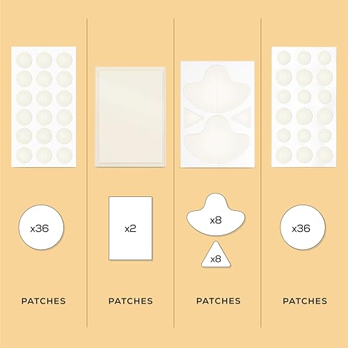 Hanhoo Soothing Blemish Patch,Extra Strength Blemish Patch,Face & Body Blemish Patch,and T-Zone Pore Patch Bundle,90 Total Patches,with Salicylic Acid, Tea Tree, and Aloe, Blackhead and Acne Treatment