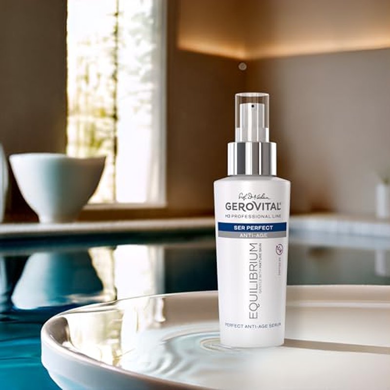 Gerovital EQUILIBRIUM Perfect Anti-Aging Serum with Peptide 5% | Intensive Treatment for Mature, Dry and Wrinkled Skin | Professional Product, 100 ml