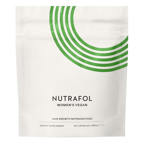 Nutrafol Women's Hair Growth Supplements, for Women 18-44 Years Old, Clinically Tested for Visibly Thicker, Stronger Hair, 100% Vegan Ingredients, Dermatologist Recommended - 1 Month Supply, 1 Pouch