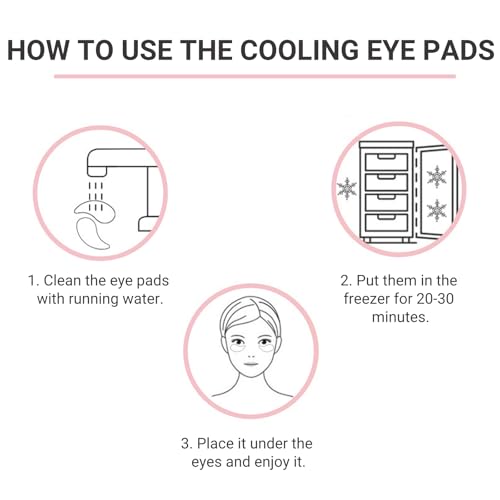 Mini Cooling Eye Pad for Puffy Eyes - Unbreakable Stainless Steel Eye Mask for Anti-Aging, Wrinkles and Puffiness Relief - Hot or Cold Therapy - Suitable for All Ages (Silver)