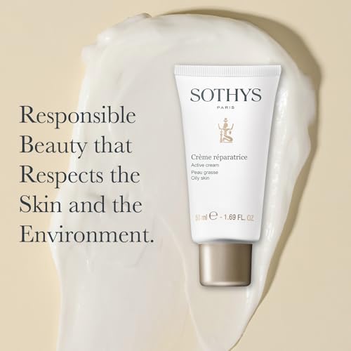 SOTHYS Active Cream | Face Moisturizer with Anti-Oily, Pore Minimizing and Hydrating Actives for Small Imperfections and Blemishes | Oily Skin