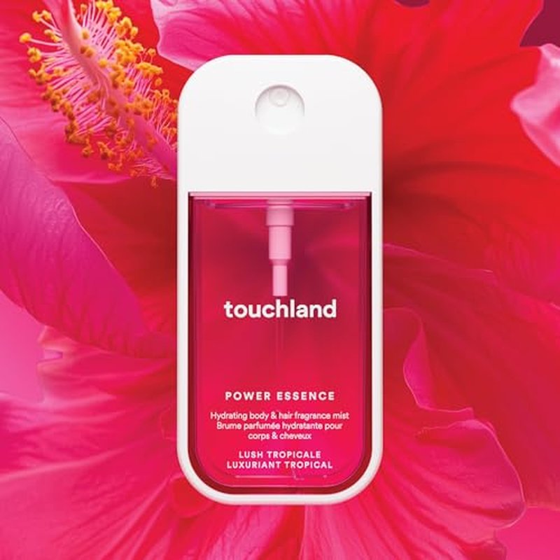 Touchland Power Essence Hydrating Body & Hair Fragrance, Lush Tropicale, 2 FL. OZ. Travel Size Body Mist