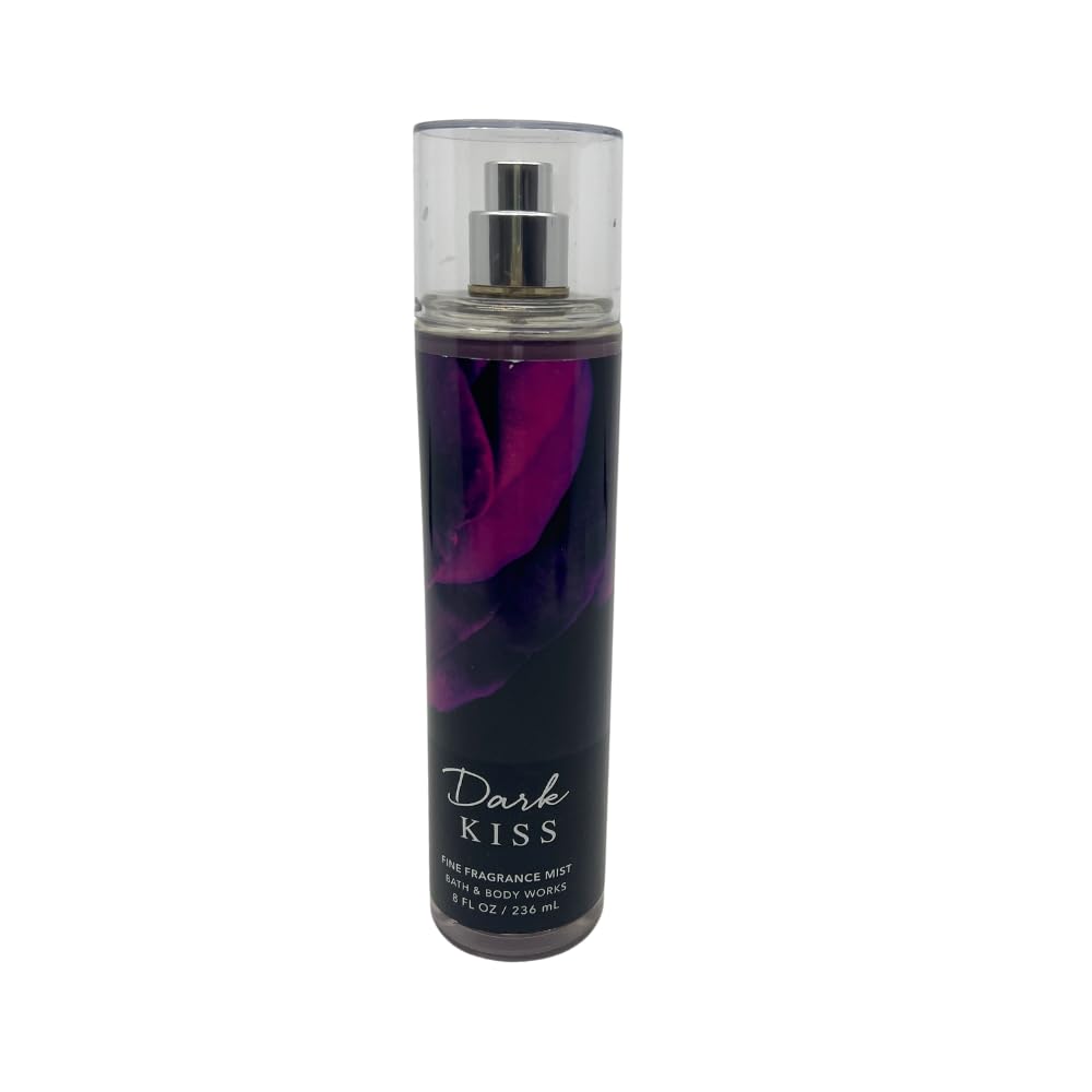 Bath & Body Works DARK KISS 2-piece Gift Set with a Red Bow for Holidays & Gifts - Fine Fragrance Mist & Ultimate Hydration Body Cream