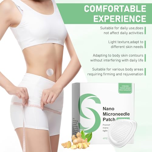 SMGT-GLP-1 Nano Patch, GLP 1 Patches for Women, 100% Natural Ingredients, Mild, Firming, Moisturizing for Women & Men (1 Box - 4 PCS)