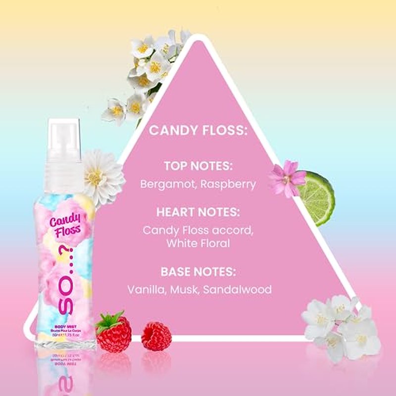So¡¦? Body Mist Set - Body Spray for Women - Cruelty Free, Vegan Perfumes for Women - 650 to 1000 Sprays - Travel Size Gift Set - 4 pcs