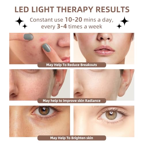 Multi Color LED Face Mask, Portable Red Light Therapy Mask, Home and Travel Skin Care