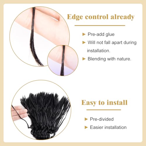 Pre-Divided Human Hair Bulk Deep Wave Braiding Hair for Boho Braids Human Hair Bulk for Braiding Curly Boho Locs Boho Crochet Braids Human Hair Extensions 16 Inch 100g