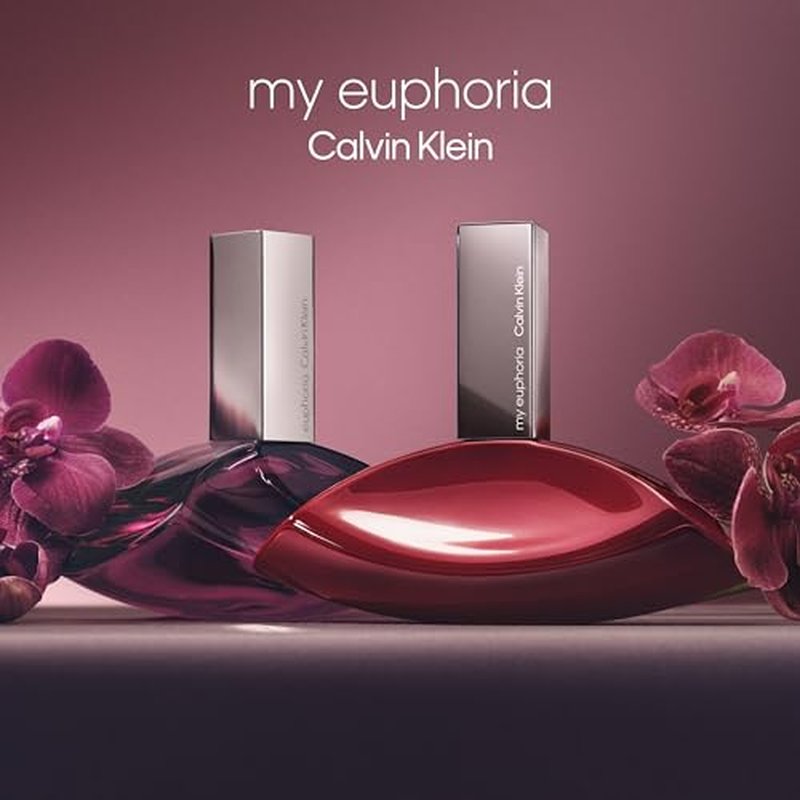 Calvin Klein My Euphoria Eau de Parfum ? Women's Ambery Floral Perfume ? With Notes of Blackcurrant, Orchid Flamb?, Black Sesame, Vanilla & Woods ? Long Lasting Fragrance