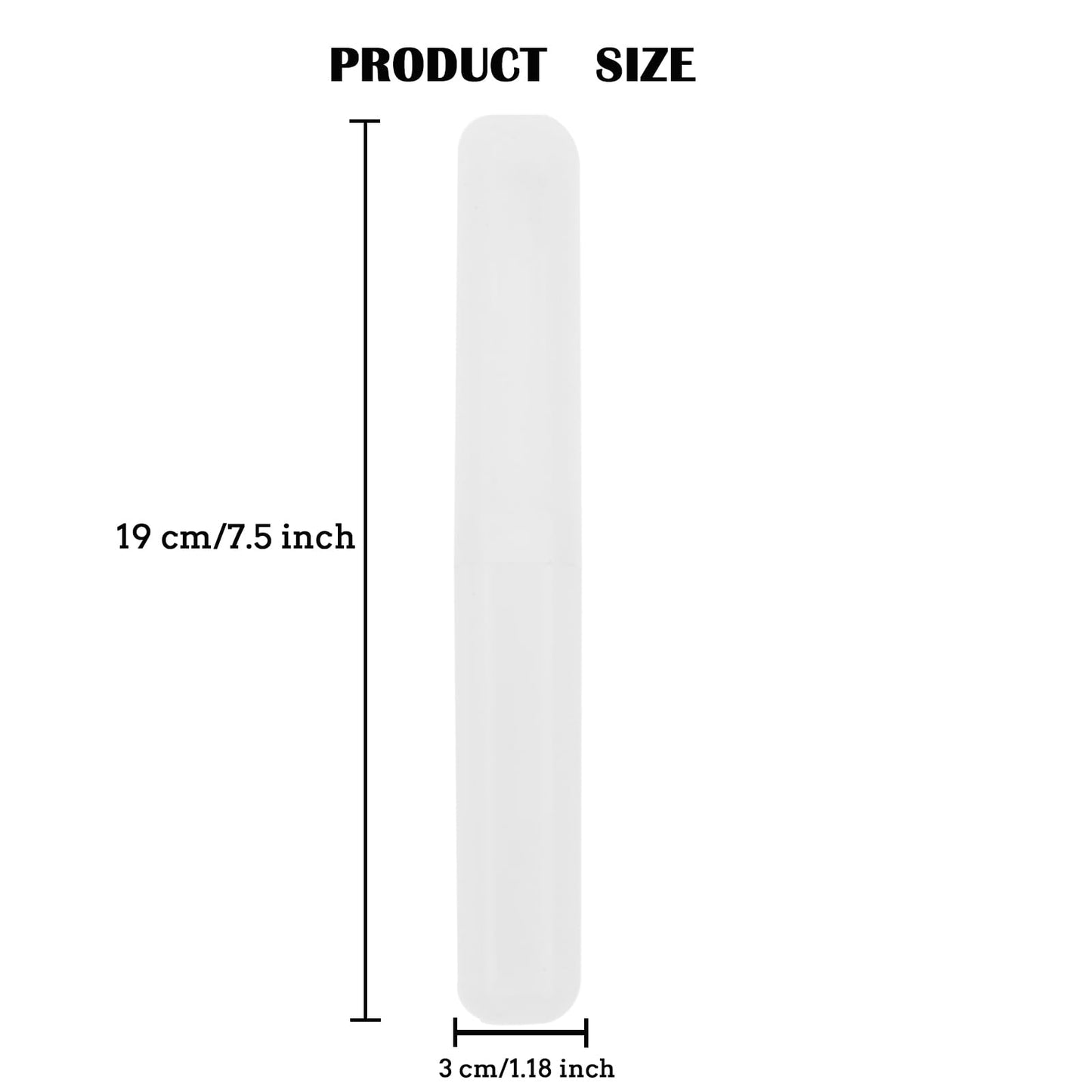 Flosius 36 Pack Travel Toothbrush Containers Case Portable Plastic Breathable Toothbrush Holder Storage Dust-Proof and Sanitary for Travel Camping School Business (Clear 36pcs)