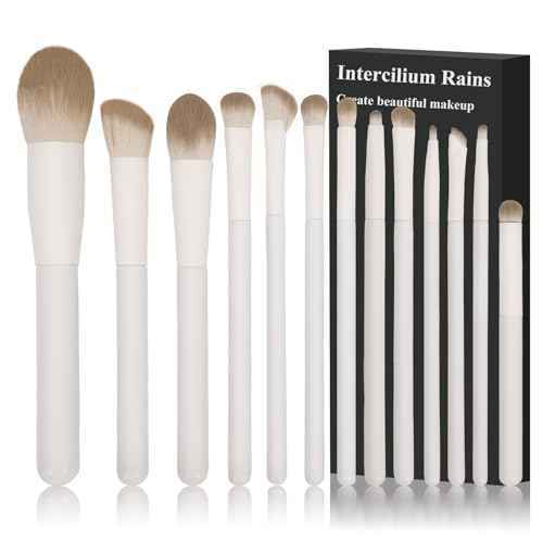 Makeup Brush Set Professional 13pcs£¬Premium Synthetic Powder Foundation Contour Blush Concealer Eyeshadow Blending Liner Make Up Brushes Kit£¨Milky B521£©