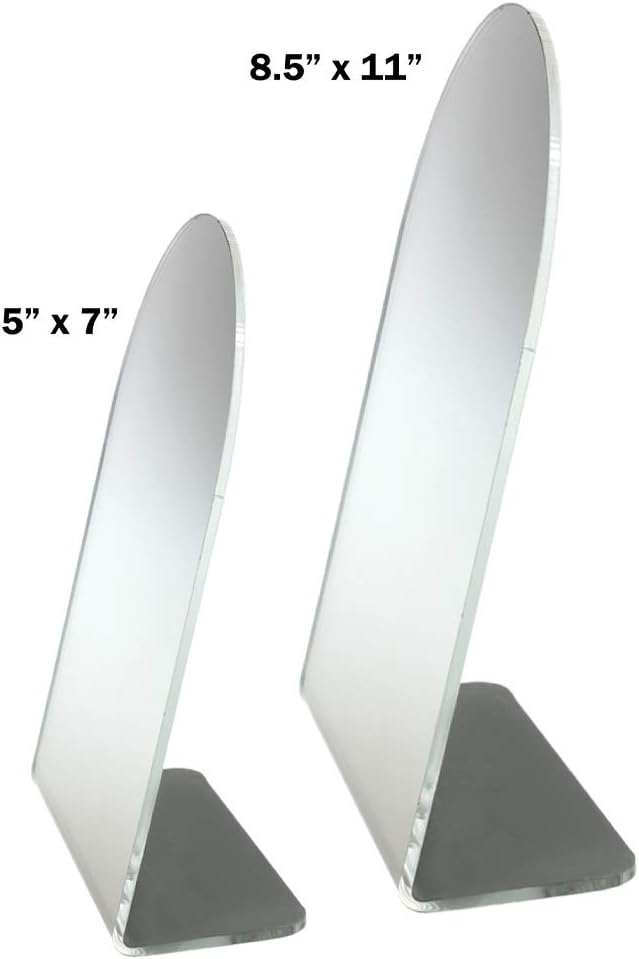 Premium Acrylic Countertop Mirror - USA Made Makeup Display | Elegant Design