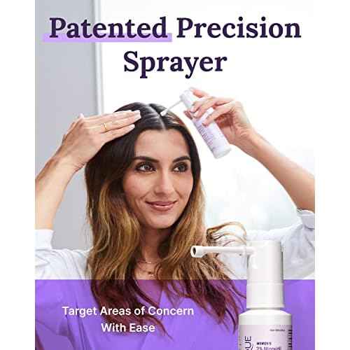 Keranique Hair Regrowth Treatment for Women - 2% Minoxidil for Hair Growth & Thickening - Topical Solution Scalp Treatment for Hair Loss & Thinning w/ Precision Spray Applicator - 2 Fl Oz