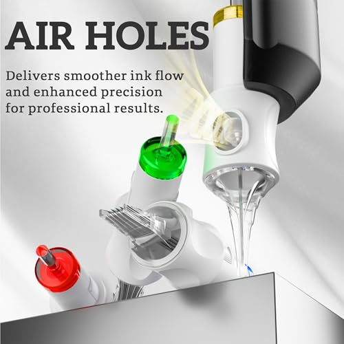 POSEIDON Professional Tattoo Cartridges Needles 50-Pack, Assorted Sizes Round Liner Shader Magnum, 3RL/5RL/7RL/9RL/9RM/11RM/15RM/7M1(#10), 5RS/9RS(#12), Disposable Needles with Membrane, Universal Fit