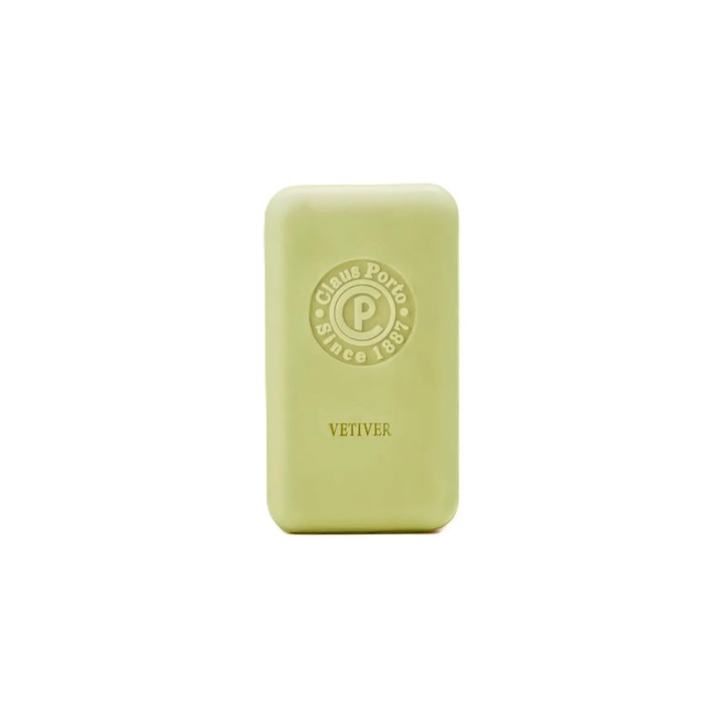 Claus Porto - Agua Colonia Vetyver Body Soap for Men + Women | Soothing, Cleansing, Nourishing | Handcrafted, Aromatic, Fresh, Romantic (150g | 5.3 oz)