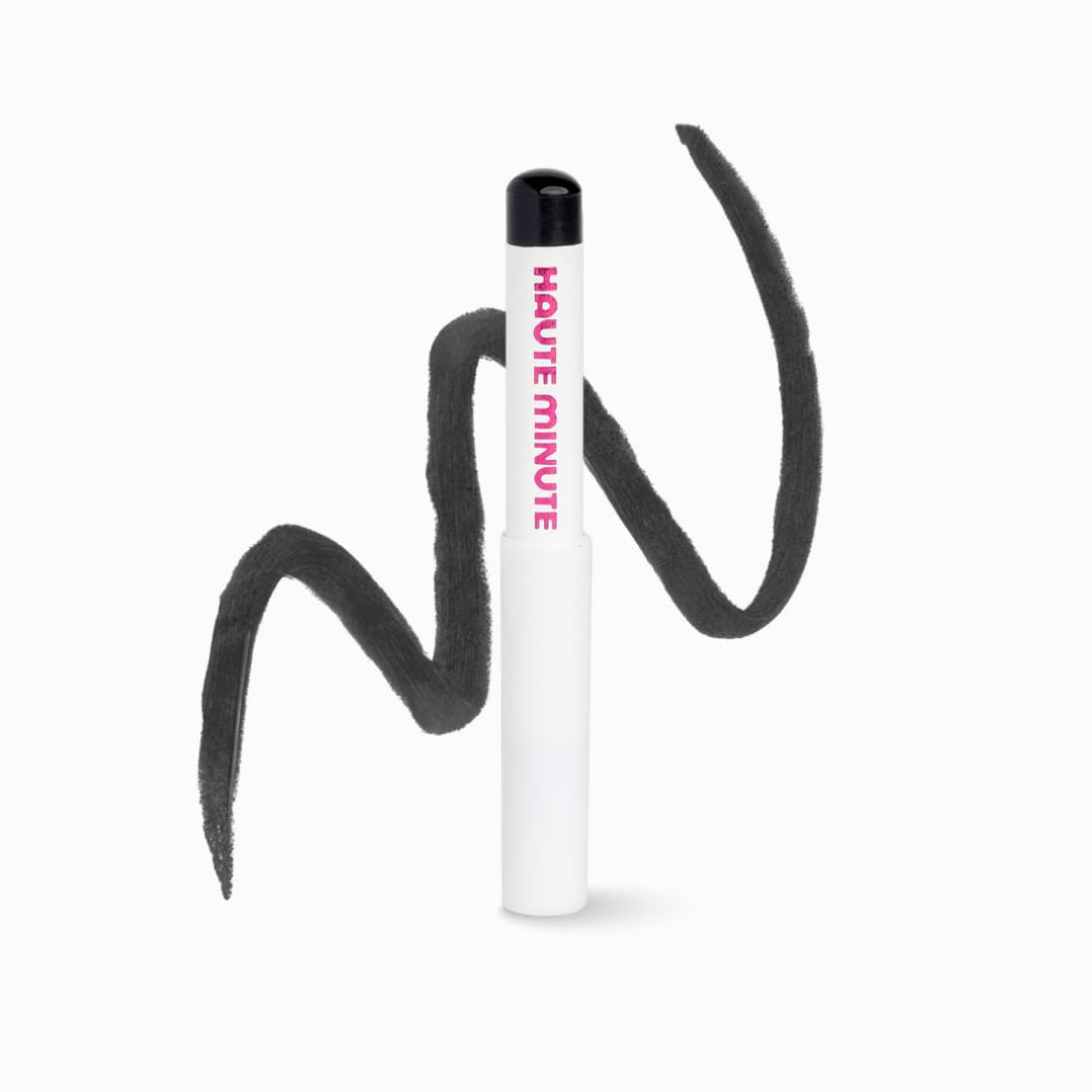 Haute Minute Makeup Mini Everlasting Eyeliner, Smooth Glides Eyeliner Pencil, Longwearing Eye Makeup, Vegan - Black