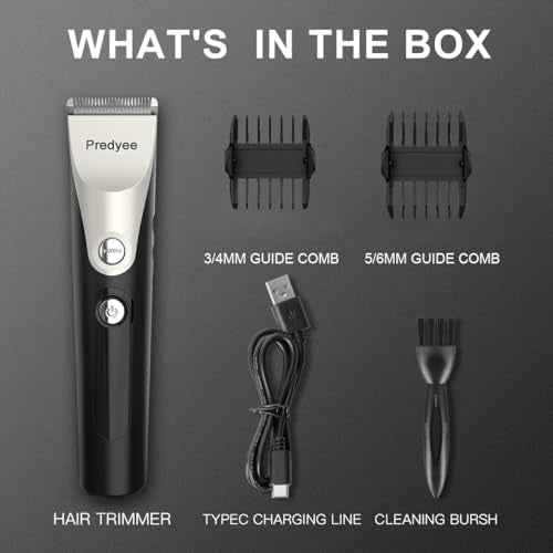 Manscape Trimmer for Men - Body Hair Trimmer for Pubic, Groin & Balls, Ceramic Blade No Nicks, Cordless Electric Razor with USB-C Charging, Rechargeable Groomer Gift for Him