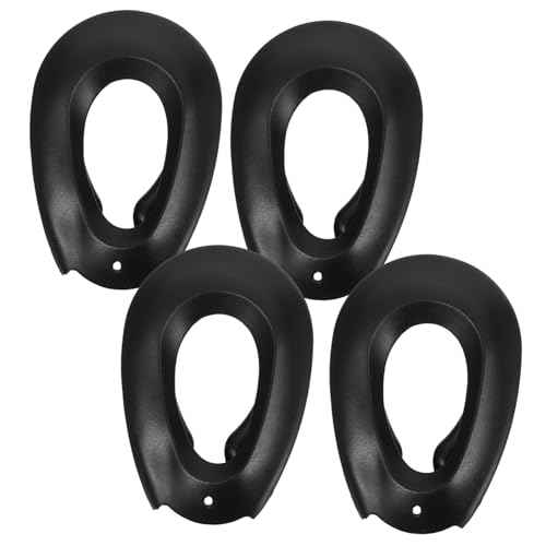 2 Pairs Hair Dye Ear Covers Hair Coloring Ear Protectors for Salon and DIY Use Black Earmuffs and Bathing Reusable and Easy to Clean