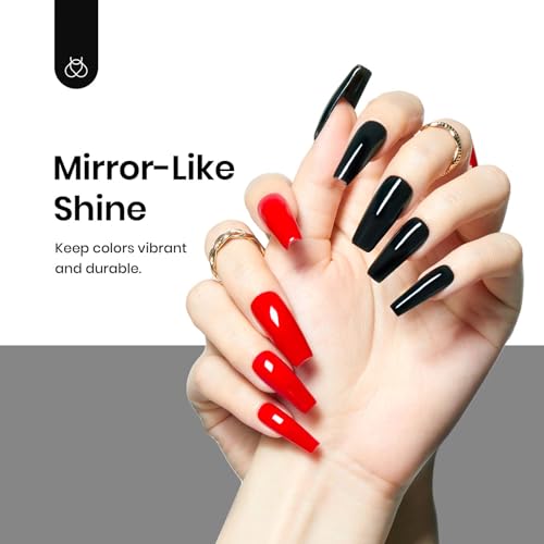 Beetles Gel Top Coat - Extra Glossy Top Coat Gel Polish 15ml, Shine Finish and Long Lasting, Soak Off UV & Nail Lamp DIY Manicure Gift for Women