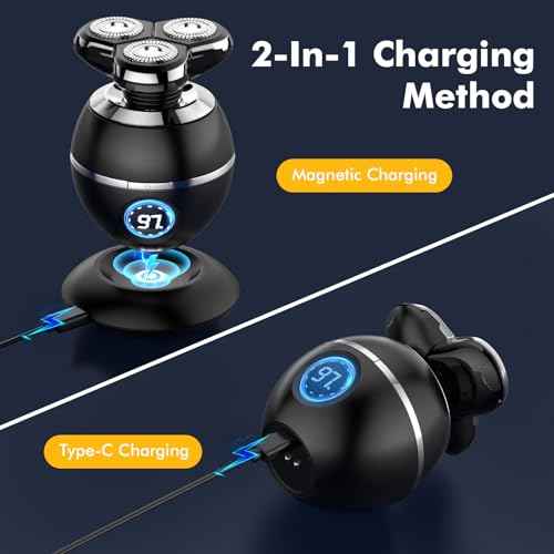 Electric Razor for Men, 2025 Upgrade Electric Shavers for Men, Cordless Rechargeable Shaver for Men, Wet/Dry Mens Shaver Face Shaver, Quick Electric Razor Grooming Kit