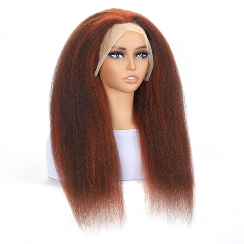 Kinkycurly Wig Human Hair 13x4 Curly Lace Front Wig Human Hair With Baby Hair Pre Plucked 4/350 Colored HD Lace Glueless Wigs Human Hair For Women 180 Density